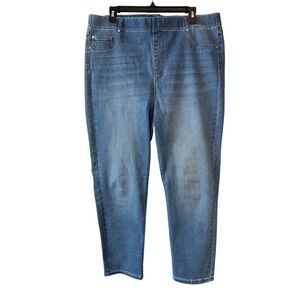 Liverpool Los Angeles Women's High Rise Jeans Straight Leg Pull On Size 16